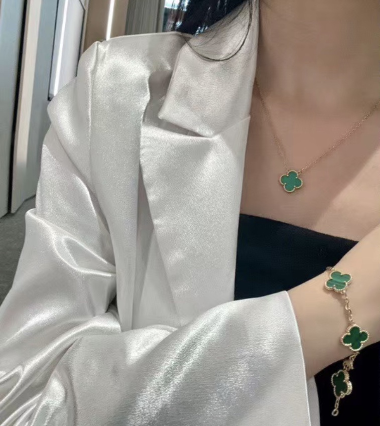 Van Cleef & Arpels 高版本vca孔雀石玫瑰金色系列