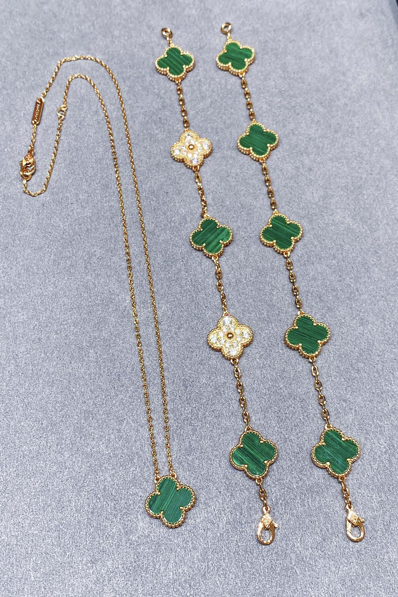 Van Cleef & Arpels 高版本vca孔雀石玫瑰金色系列