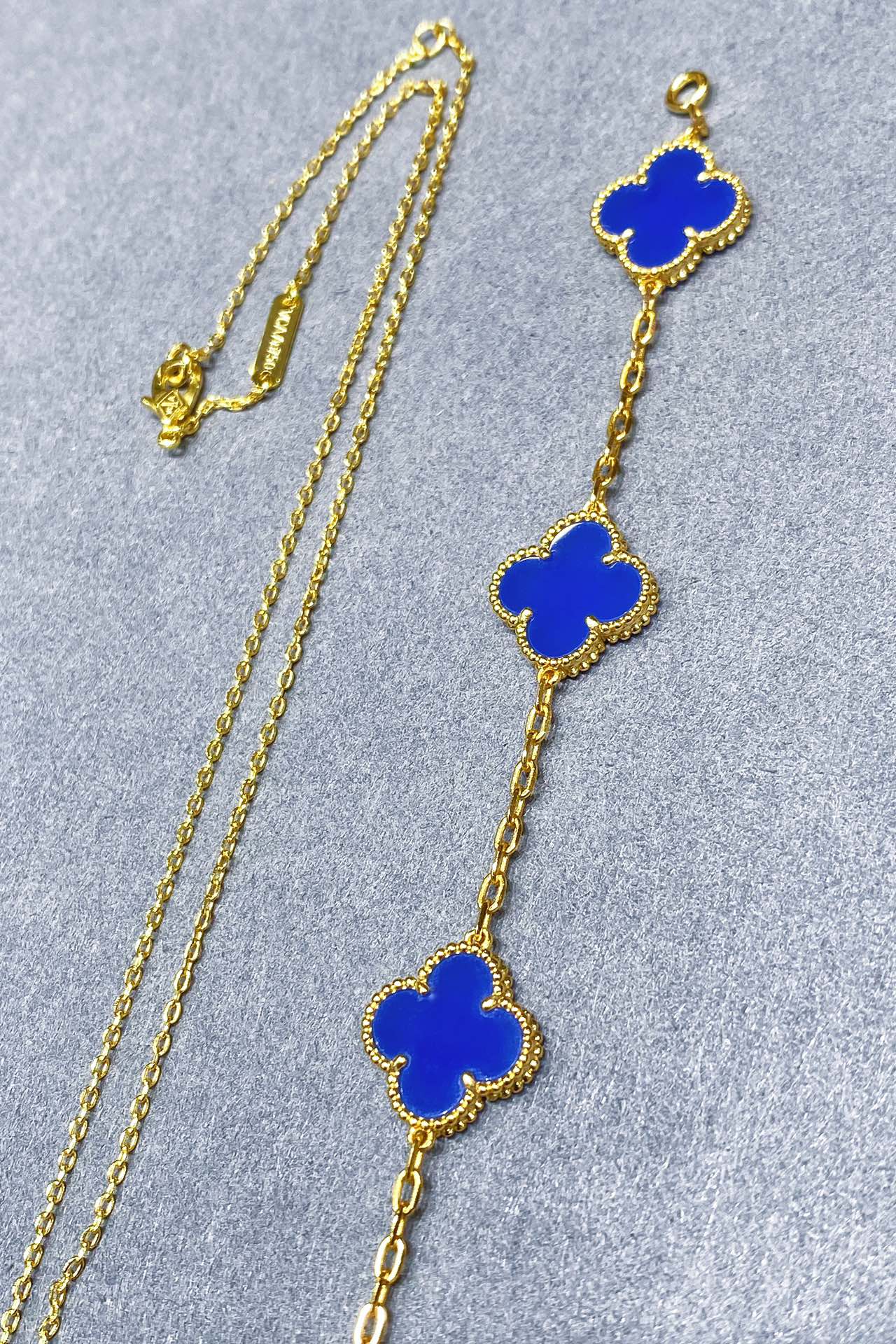 Van Cleef & Arpels 高版本vca蓝玉髓黄金色系列