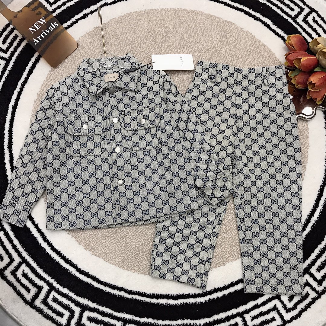 Gucci Vêtements Manteaux & Blousons Culottes & Pantalons Tissu de coton bleu