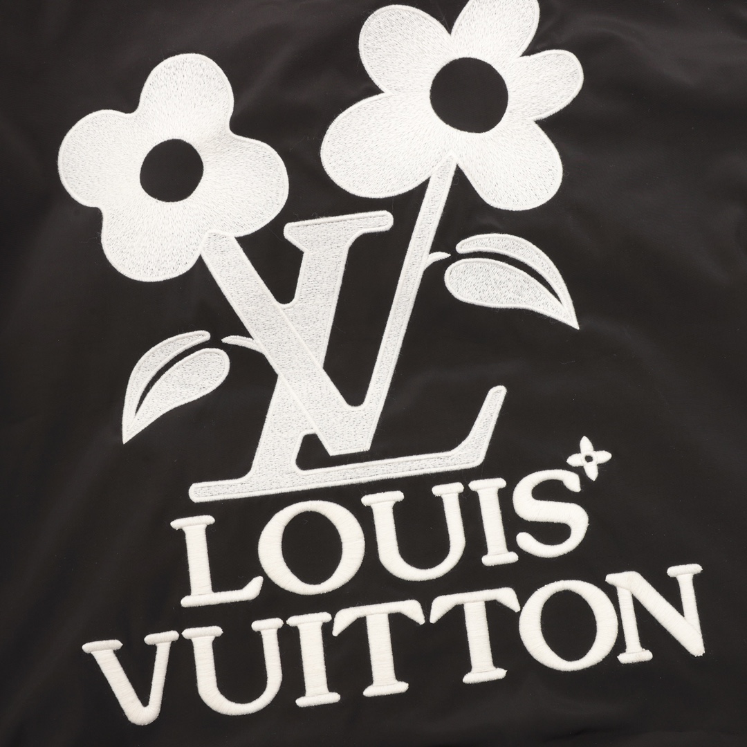 LouisVuitton/路易威登 联名针织绞花高领拼接夹克外套