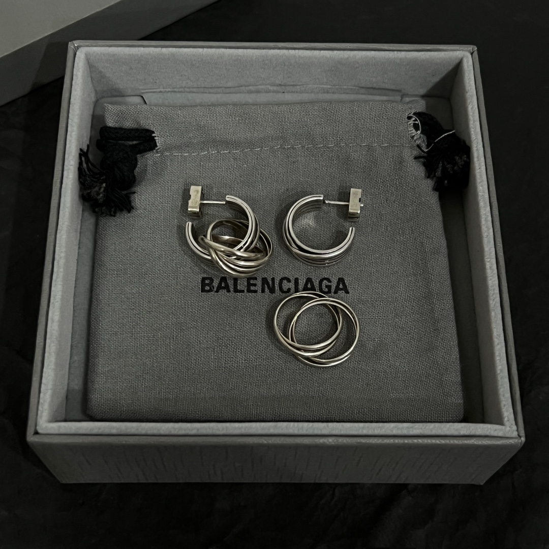 巴黎世家 Balenciaga 高定典藏传世高定珠宝耳环项链戒指首饰 #05EAF669 5