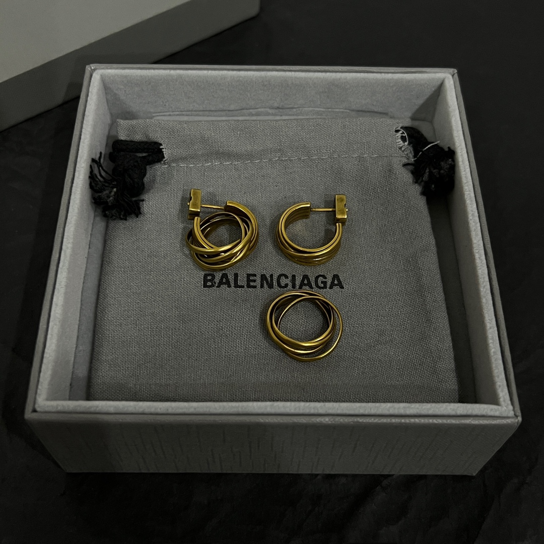 巴黎世家 Balenciaga 高定典藏传世高定珠宝耳环项链戒指首饰 #2ED9D473 4