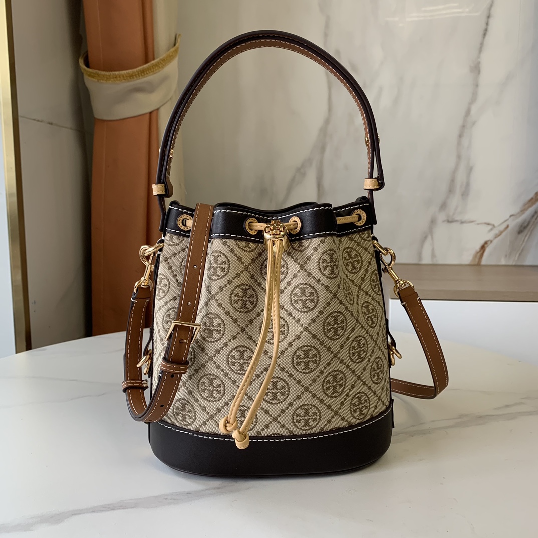 Tory Burch ～最新款拼色水桶