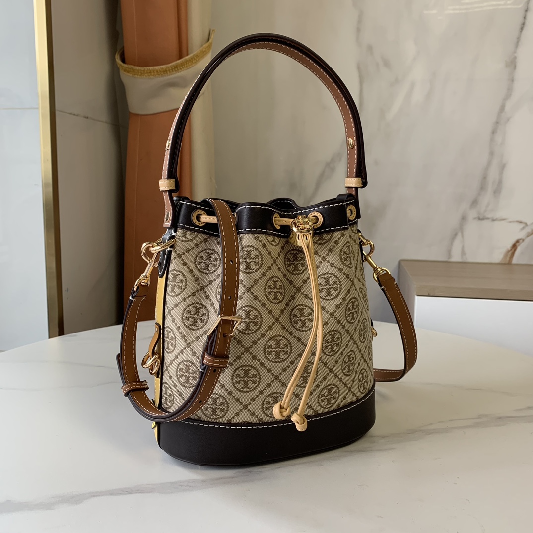 Tory Burch ～最新款拼色水桶
