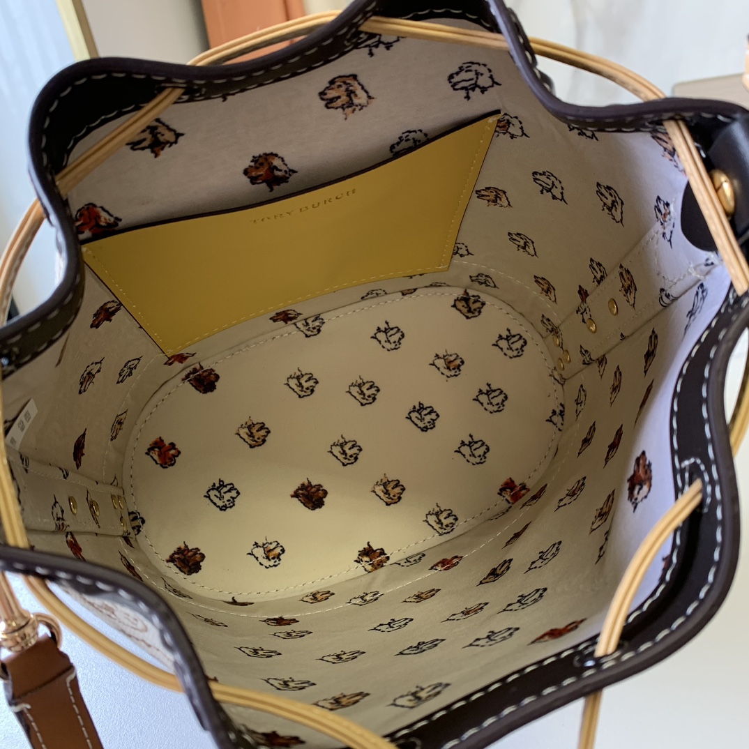 Tory Burch ～最新款拼色水桶