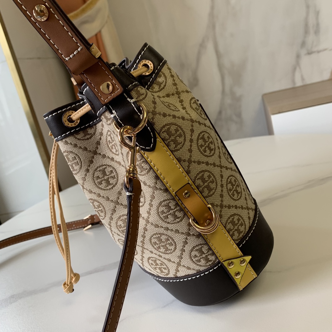 Tory Burch ～最新款拼色水桶