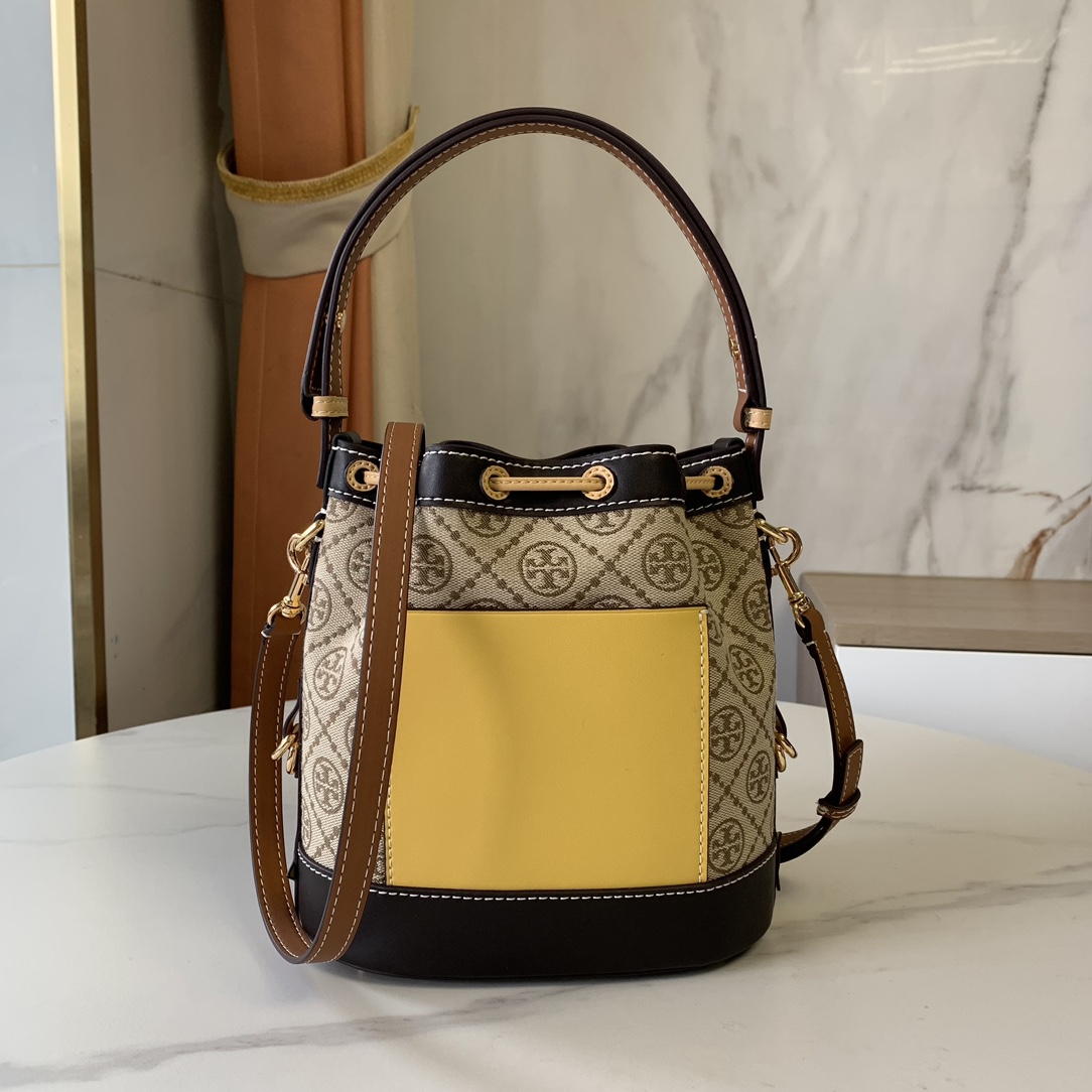 Tory Burch ～最新款拼色水桶