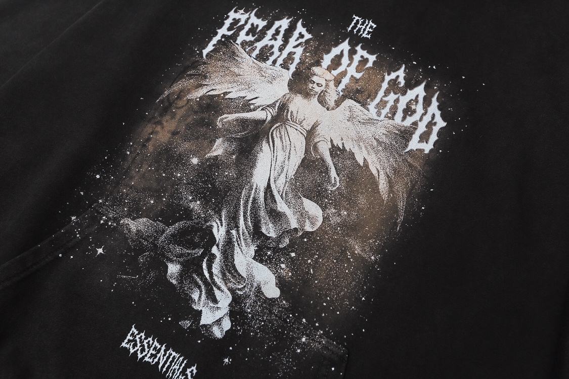 Fear of God Free Angels Clothing: New Essentials in Water Washing Black - 图片 4