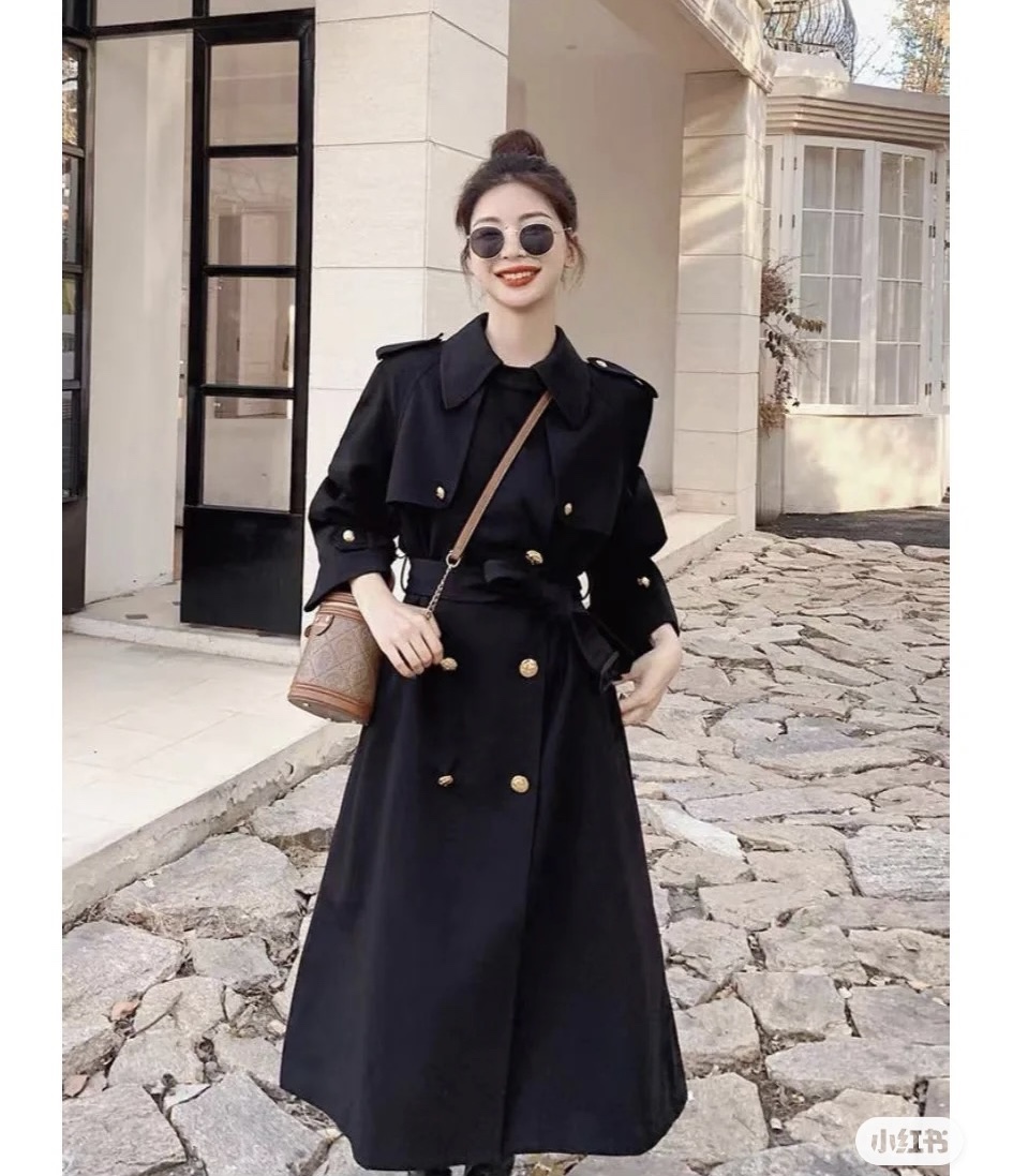 NO:310324,Short and long models G24090938 Celin* new high-end custom gold double-breasted decoration loose and slim and handsome windbreaker coat!  Khaki, black, short hair, long hair 380 short M size bust 104, rotator sleeve 68, 78 long M size bust 104, rotator sleeve 68, 108, celine, jackets & coats, alexander wang19860909短款、长款号G24090938 Celin*思琳新款高端定制金色双排扣装饰宽松显瘦帅气风衣外套大衣！卡其色、黑色、,短款发、长款发380 短款M码胸围104,连肩袖68,衣长78 长款M码胸围104,连肩袖68,衣长108,,celine,jackets & coats,alexander wang,Women's clothing