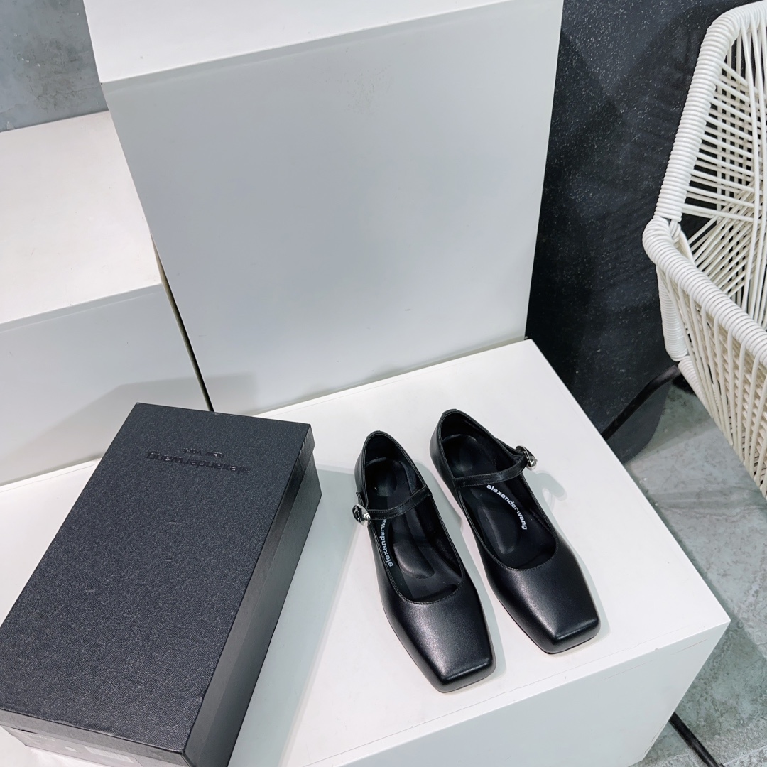 “Alexander Wang Ballet Shoes: High Quality, Czech Diamond Detail, Imported Solids” - 图片 6