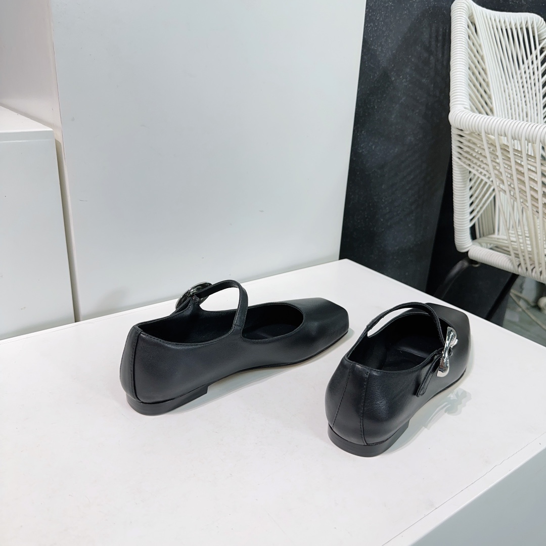 “Alexander Wang Ballet Shoes: High Quality, Czech Diamond Detail, Imported Solids” - 图片 5