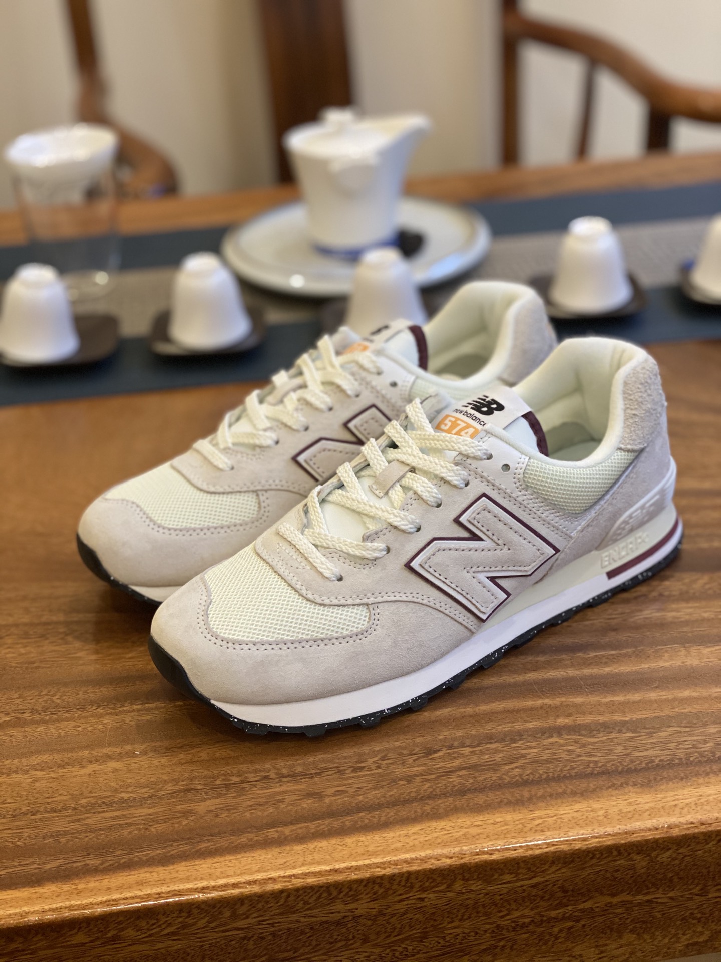 😇 DT版  平台货 NB 经典款 574 灰酒红 U574O 男女鞋 36 37 37.5 38 38.5 39.5 