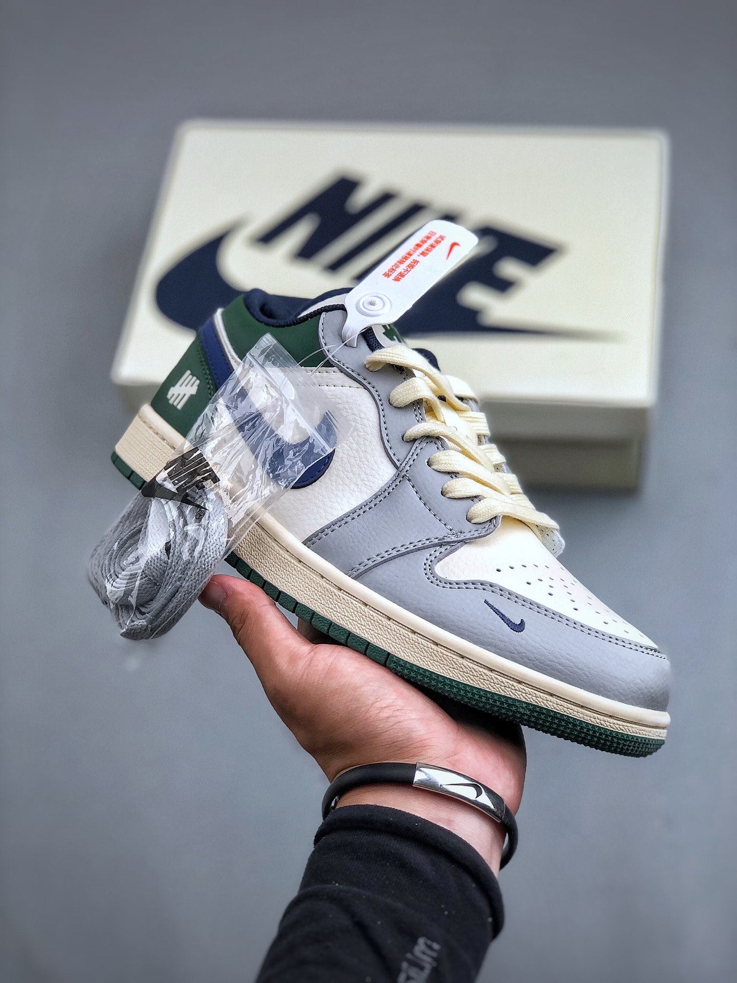 Air Jordan 1 Shoes Air Jordan Blue Green Grey Vintage Low Tops