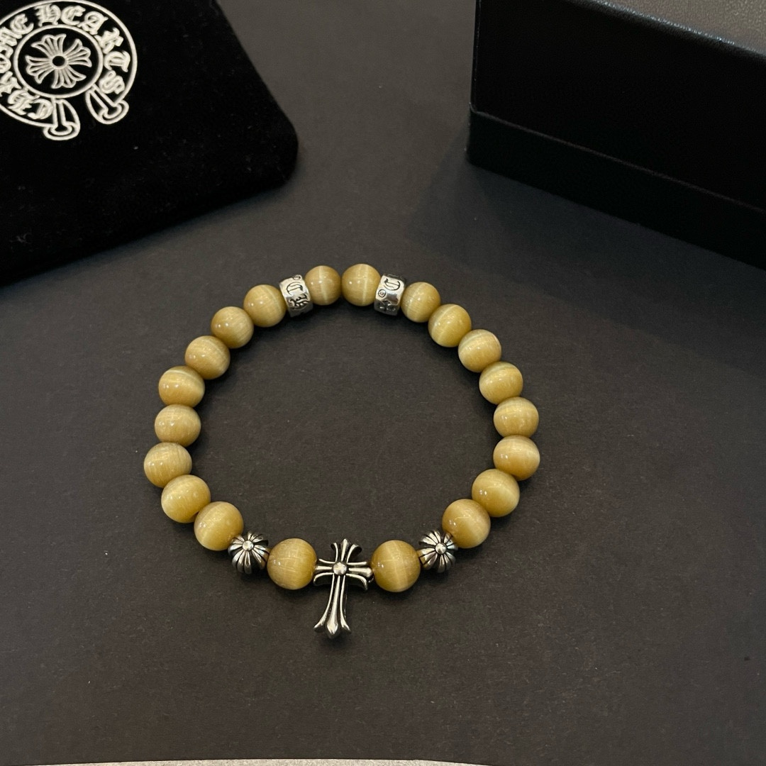 Chrome Hearts Vintage Multi-Element Citrine Beaded Bracelet - Comprehensive 9