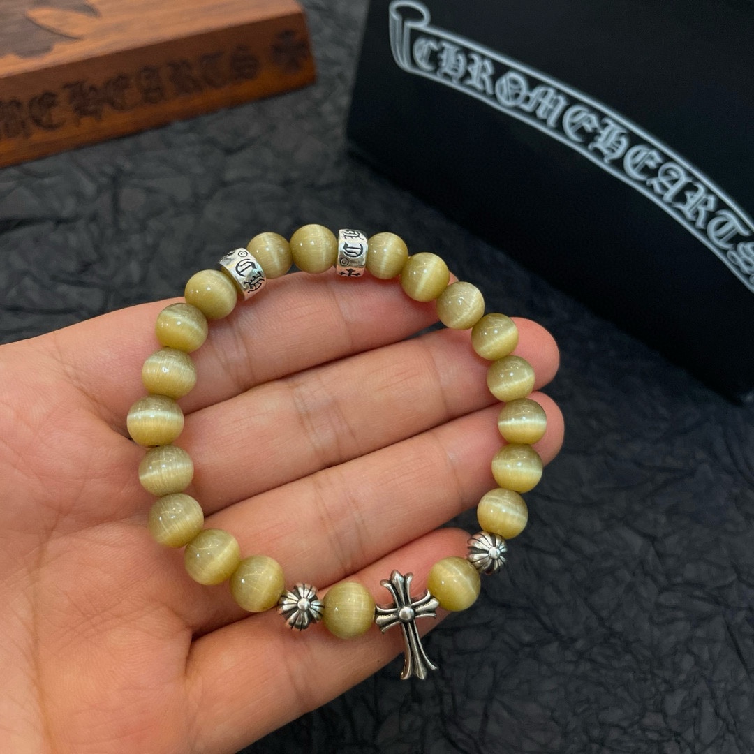 Chrome Hearts Vintage Multi-Element Citrine Beaded Bracelet - Comprehensive 8