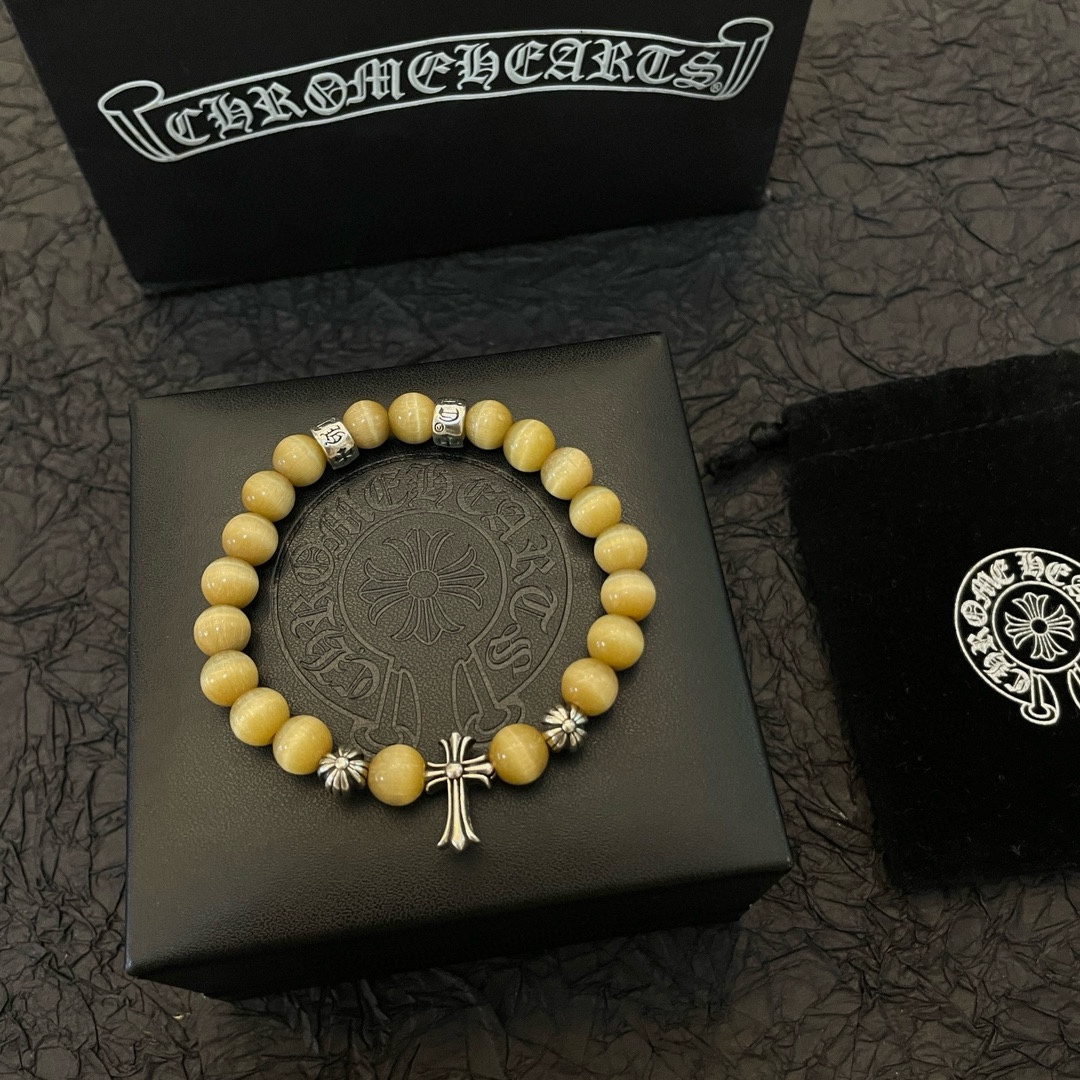 Chrome Hearts Vintage Multi-Element Citrine Beaded Bracelet - Comprehensive 3