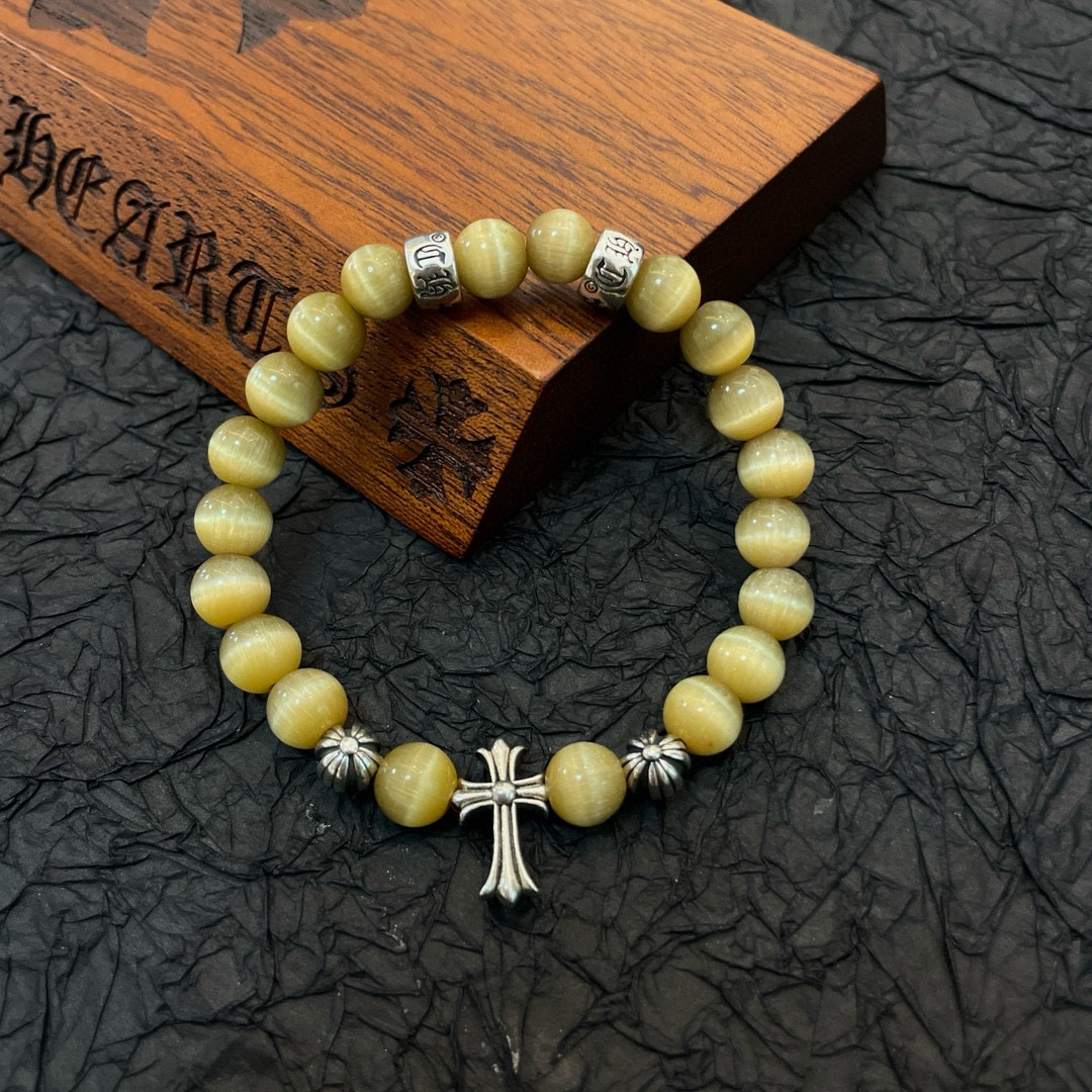Chrome Hearts Vintage Multi-Element Citrine Beaded Bracelet - Comprehensive 7