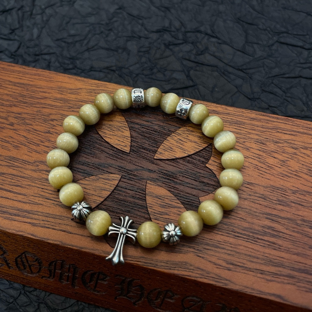 Chrome Hearts Vintage Multi-Element Citrine Beaded Bracelet - Comprehensive 6