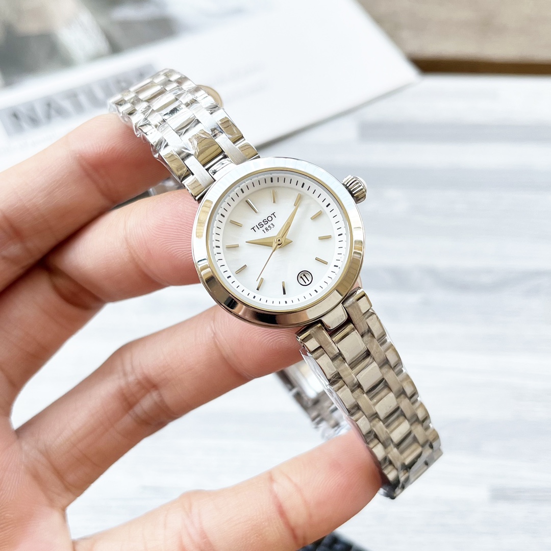 “Skyshow Elegance Series: White Gold Watch Chain with Precision Technology” - 图片 1