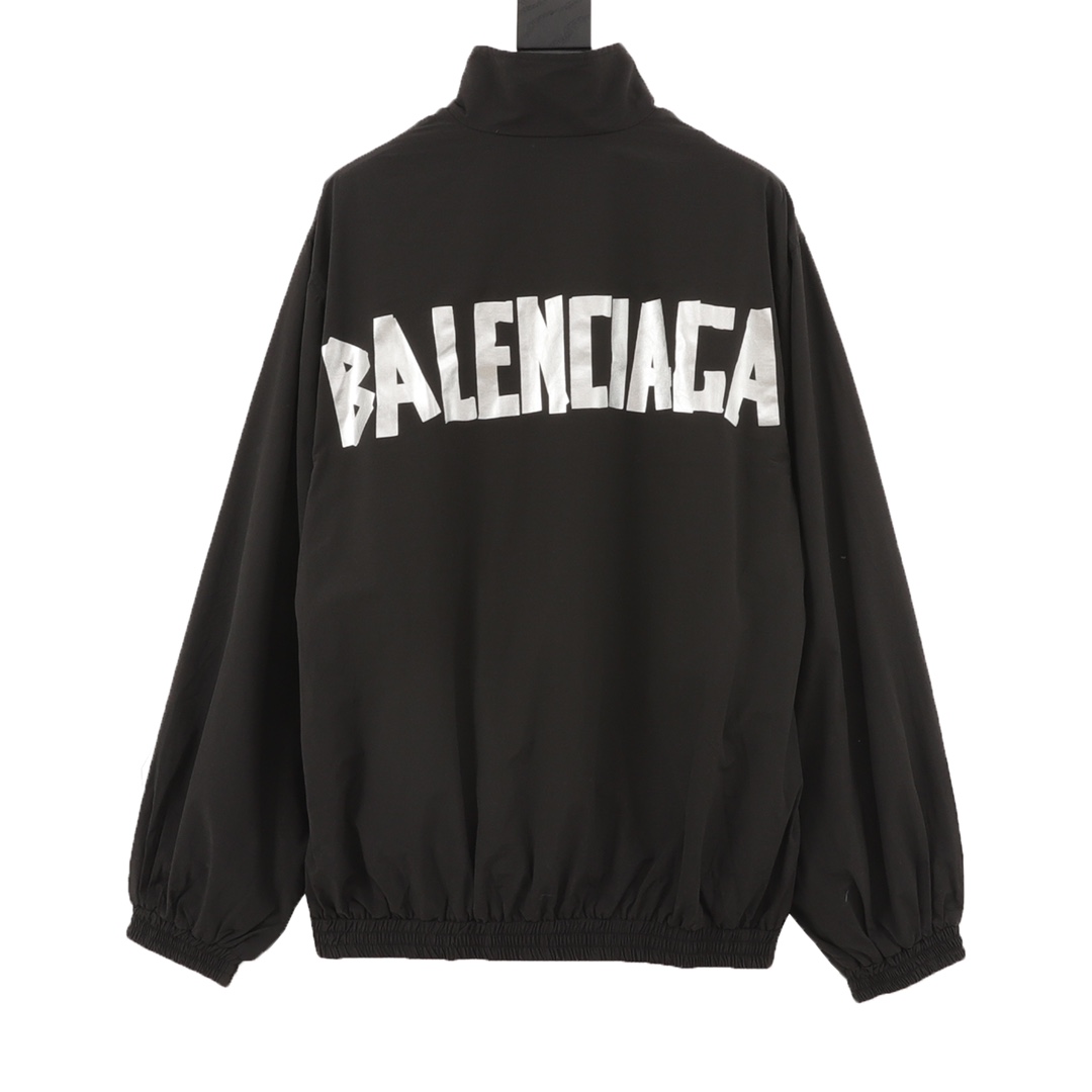 balenciaga/巴黎世家 胶带印花冲锋衣夹克