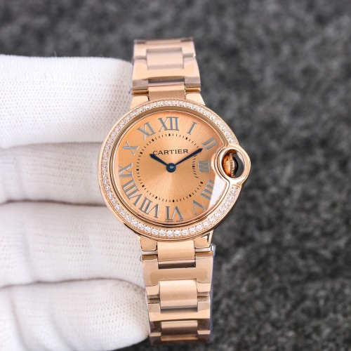 Cartier Ballon Bleu Rose Gold Diamond Bezel Ladies Watch, Swiss Movement 1 Cartier Ballon Bleu Rose Gold Diamond Bezel Ladies Watch, Swiss Movement