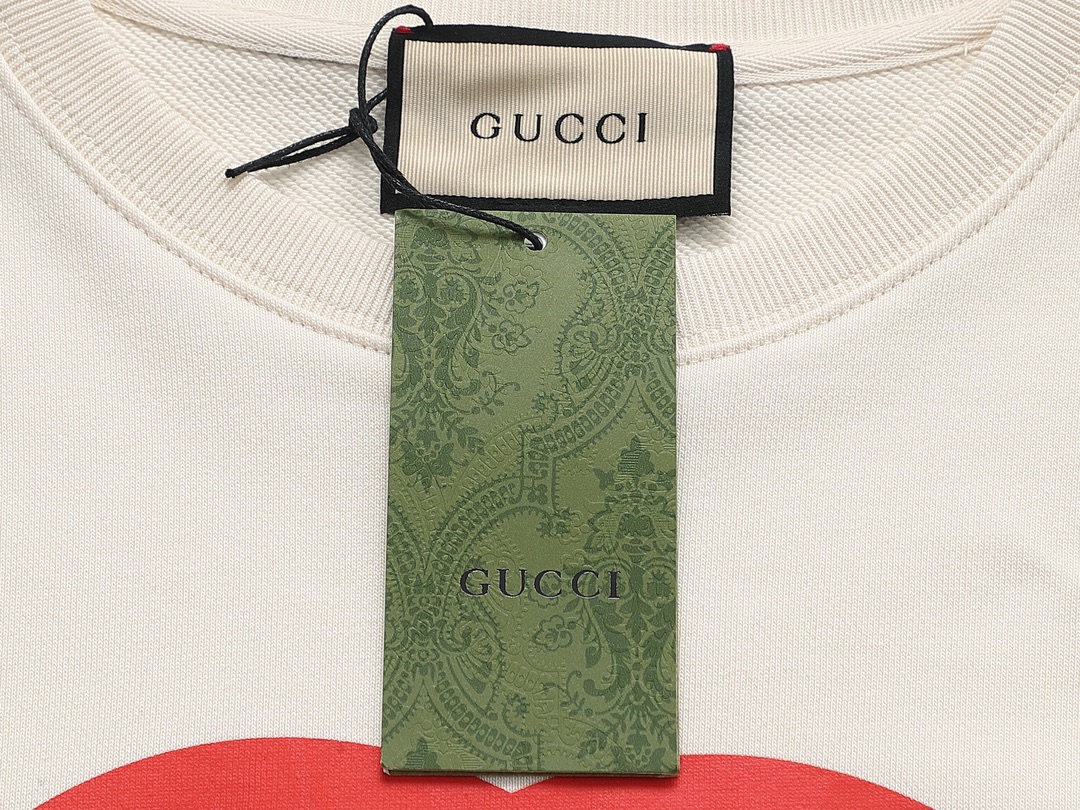 古驰/Gucci 秋冬新品 红绿拼色字母印花圆领卫衣