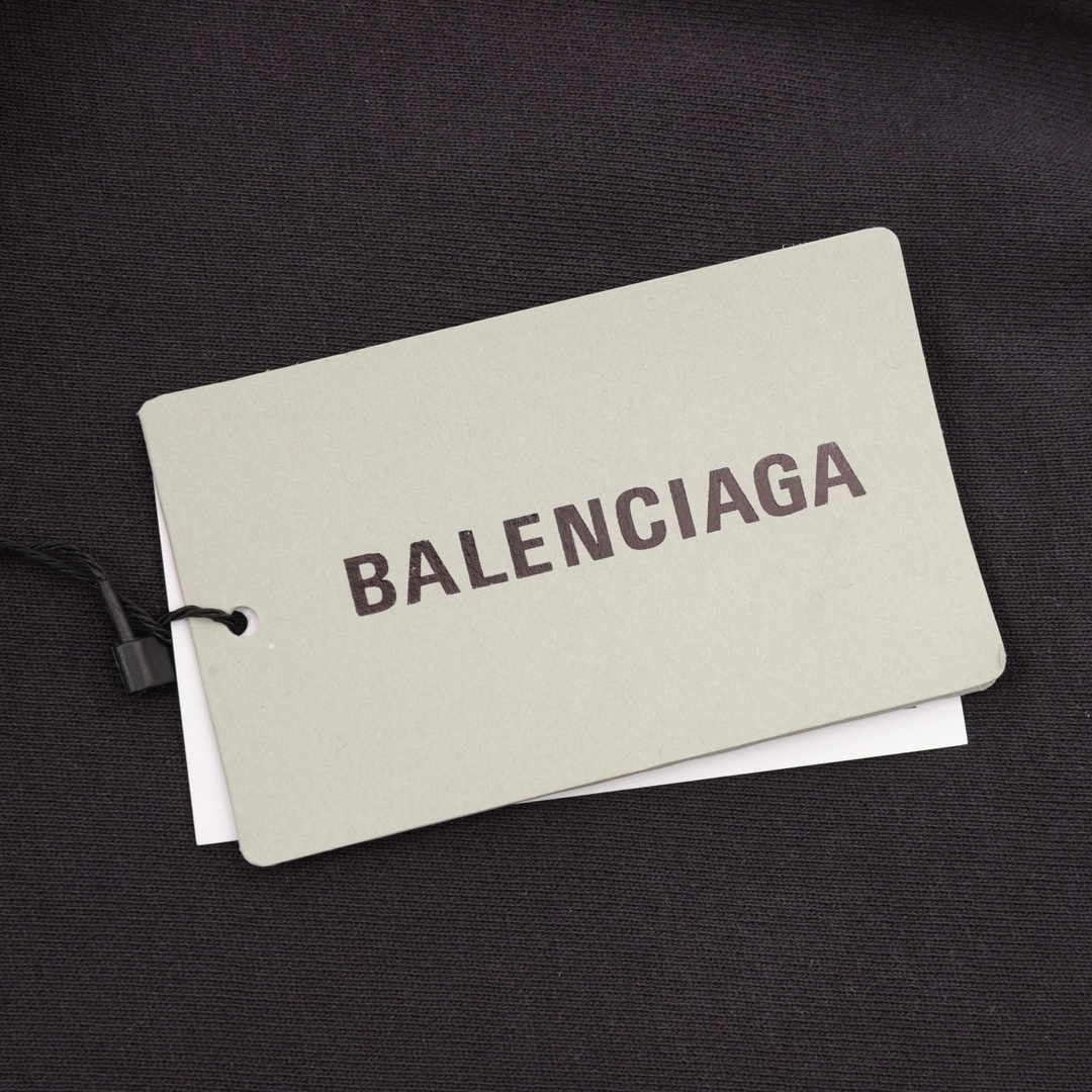 Balenciaga/巴黎世家 无线字母印花连圆领卫衣