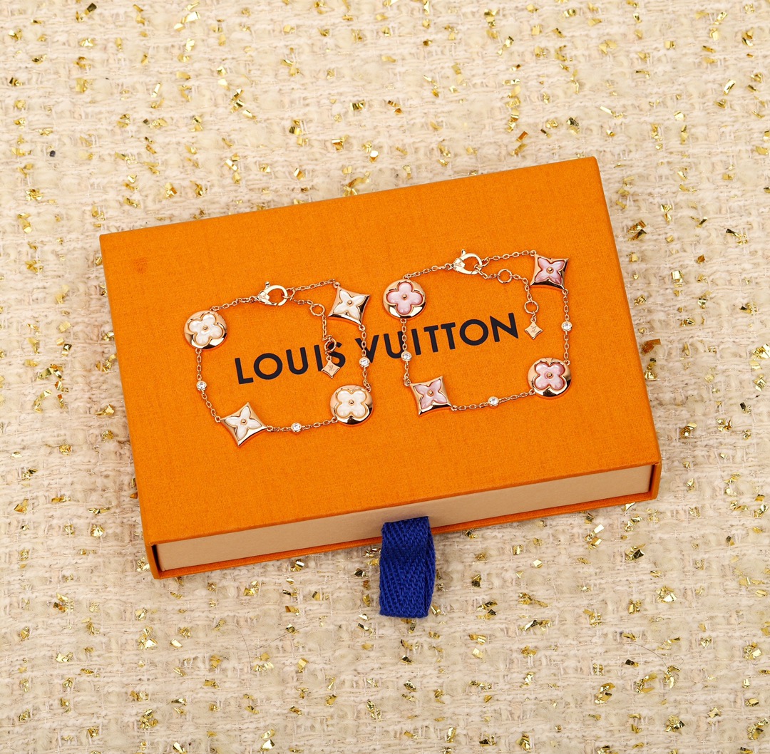 Louis Vuitton Joyas Pulsera Rosas Oro rosa Blanco 925 plata