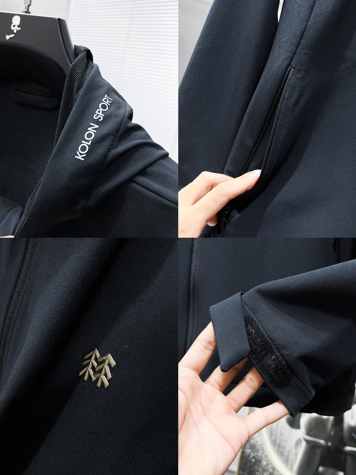 P250  可隆  kolon  2025新品软壳夹克外套，时尚帅气，简约百搭款，胸前精致刺绣图案logo，定制原版面料，不仅挺括，保持潮流的廓形，又穿着舒适，纱织更细腻，码数M-XXL  175.140穿L
