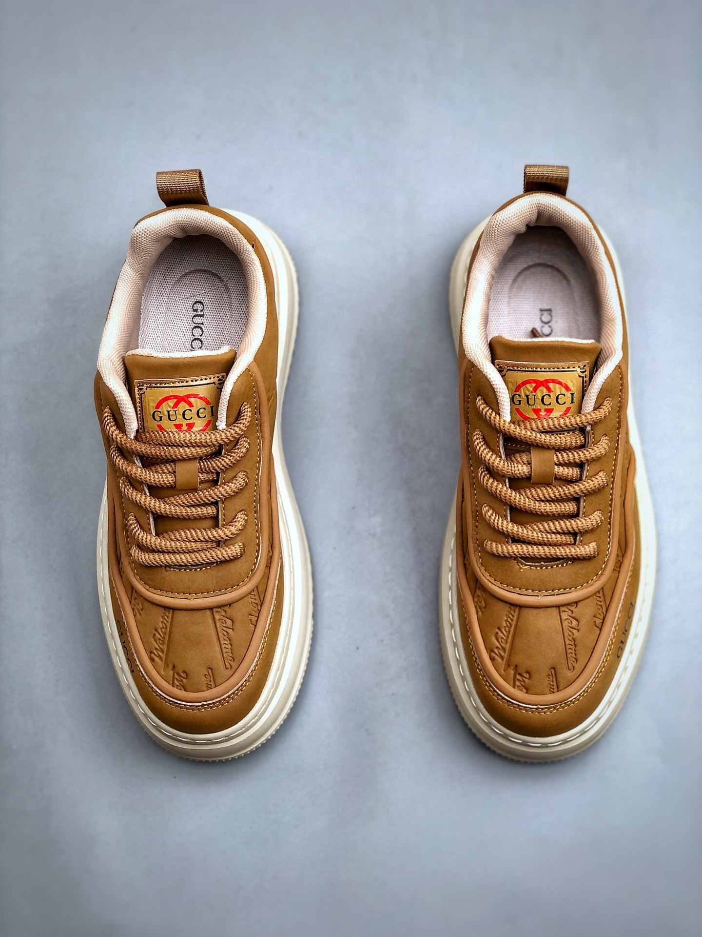 Gucci 轻奢单品 广东品质原厂 高奢古驰Gucci Screener GG High-Top Sneaker休闲潮鞋系列