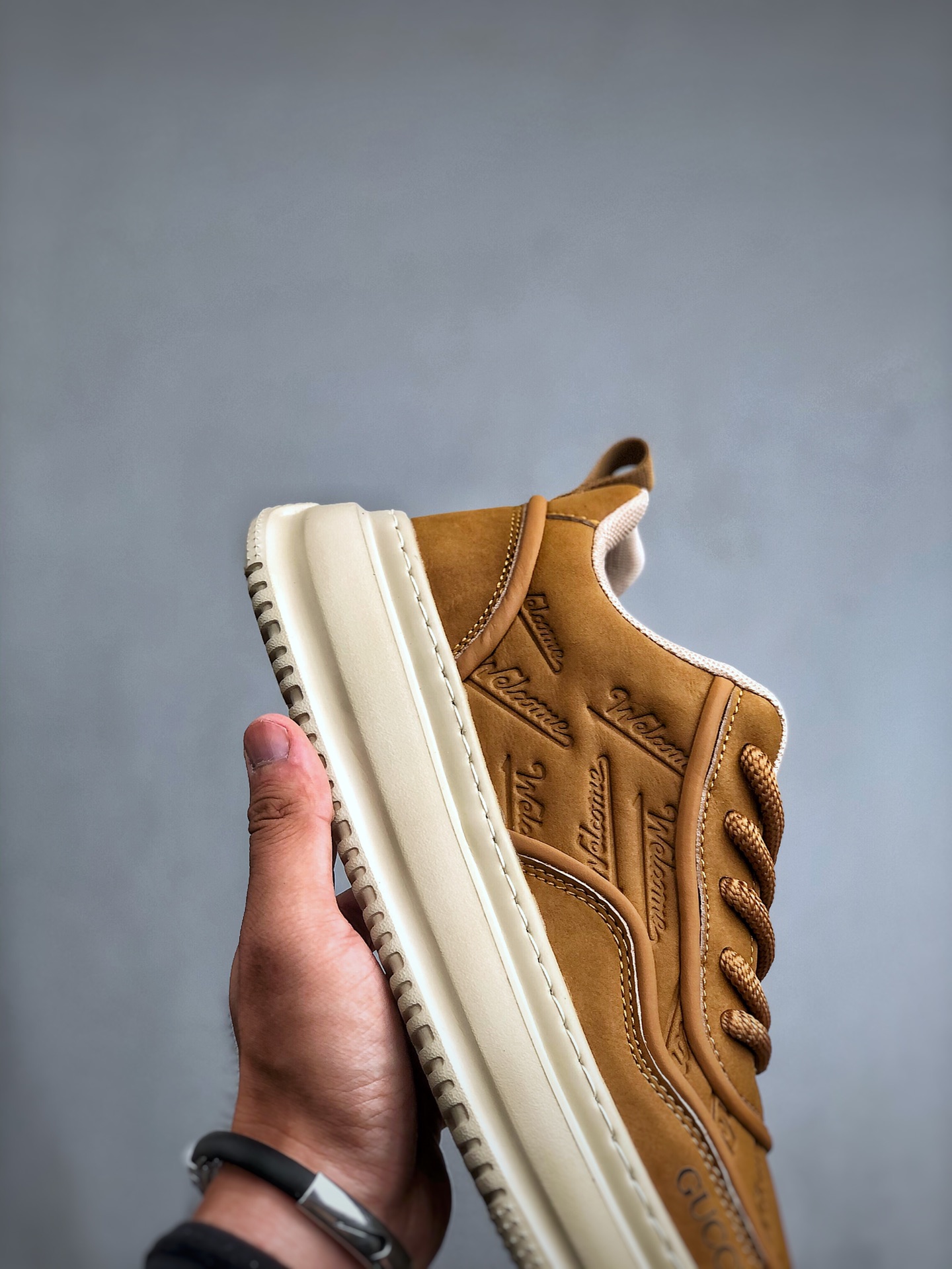 Gucci 轻奢单品 广东品质原厂 高奢古驰Gucci Screener GG High-Top Sneaker休闲潮鞋系列