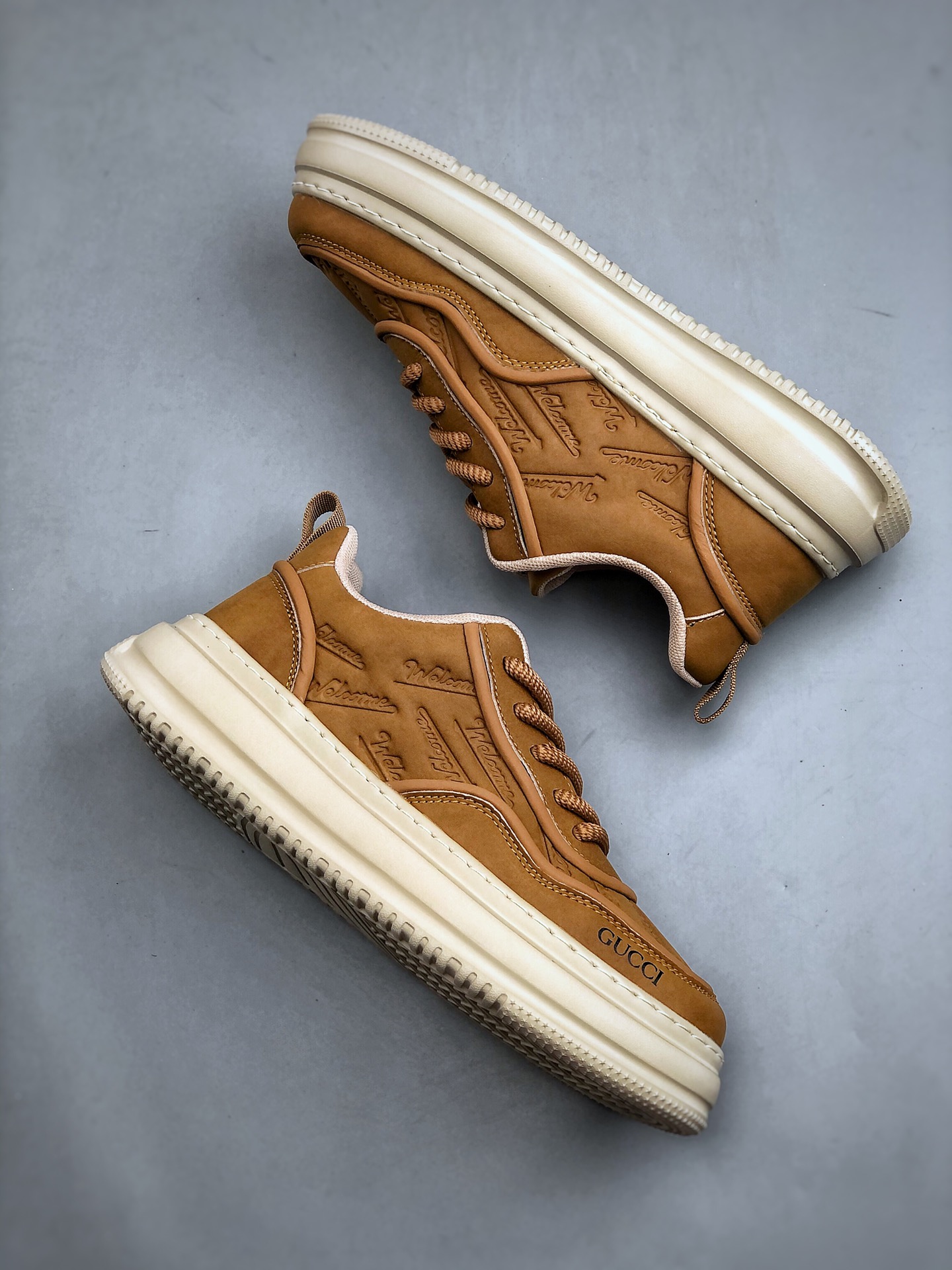 Gucci 轻奢单品 广东品质原厂 高奢古驰Gucci Screener GG High-Top Sneaker休闲潮鞋系列