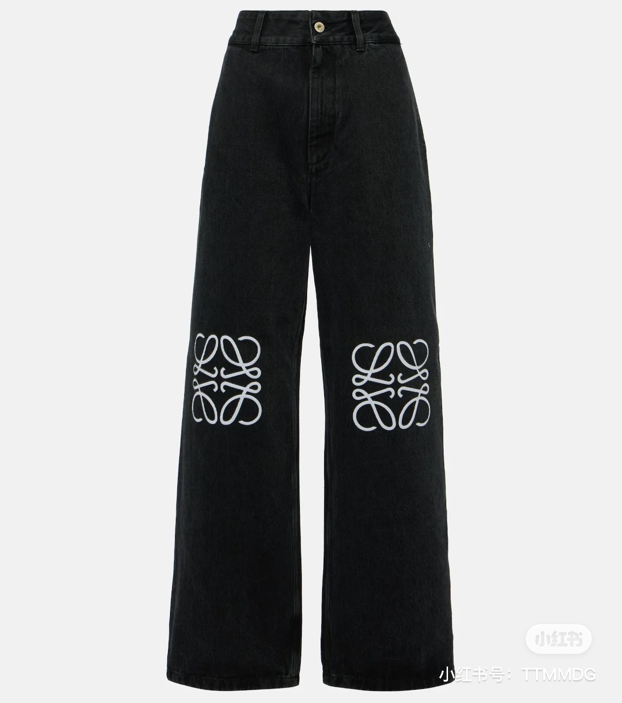 NO:588401,Style No. G24091535 LOEW* new style, high-end customized original logo hardware accessories, high-density embroidered logo on both knees and leather tag decoration on the waist, fashionable and versatile straight-leg wide-leg jeans and trousers!  Dark gray, (M size waist 70, hips 92, pants length 106) hair,,loewe,jeans,alexander wang19860909款号G24091535 LOEW*新款 高端定制原版logo五金配件、双膝盖高密刺绣logo腰间皮牌装饰 时尚百搭直筒阔腿牛仔裤长裤！深灰色,（M码腰围70,臀围92,裤长106）发,,loewe,jeans,alexander wang,Women's clothing