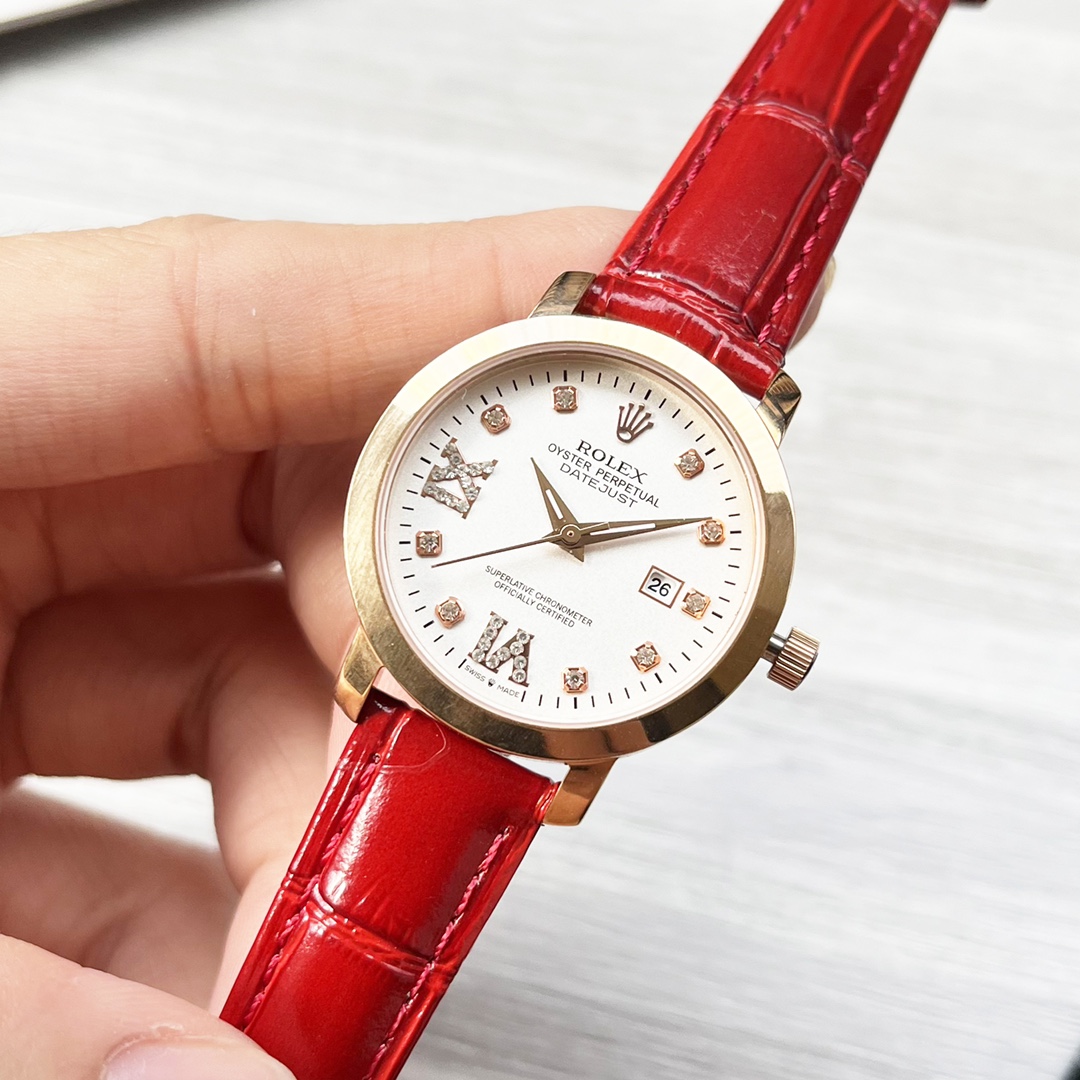 Rolex Couple’s Wristwatch: 987 Belt, Ceramic Drill, Imported Stone Cores, Mineral Glass Lens - 图片 6