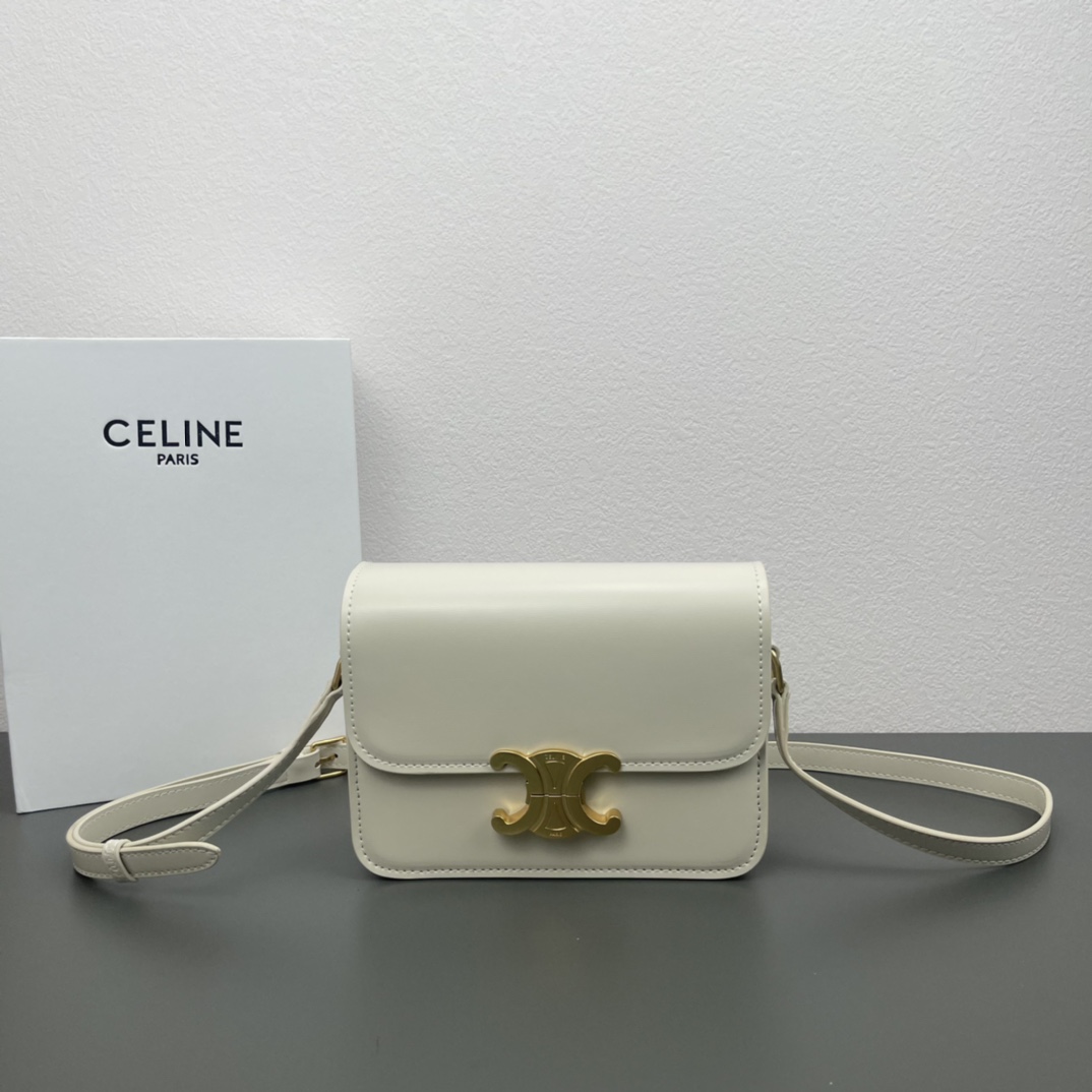 Celine Bags Handbags Gold Calfskin Canvas Cowhide Triomphe