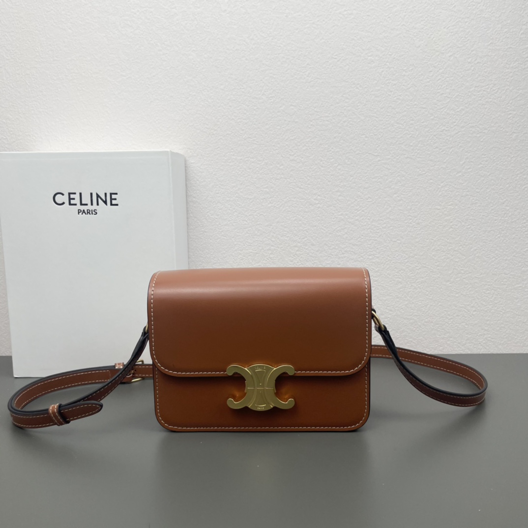 Celine Bags Handbags Buying Replica
 Gold Calfskin Canvas Cowhide Triomphe