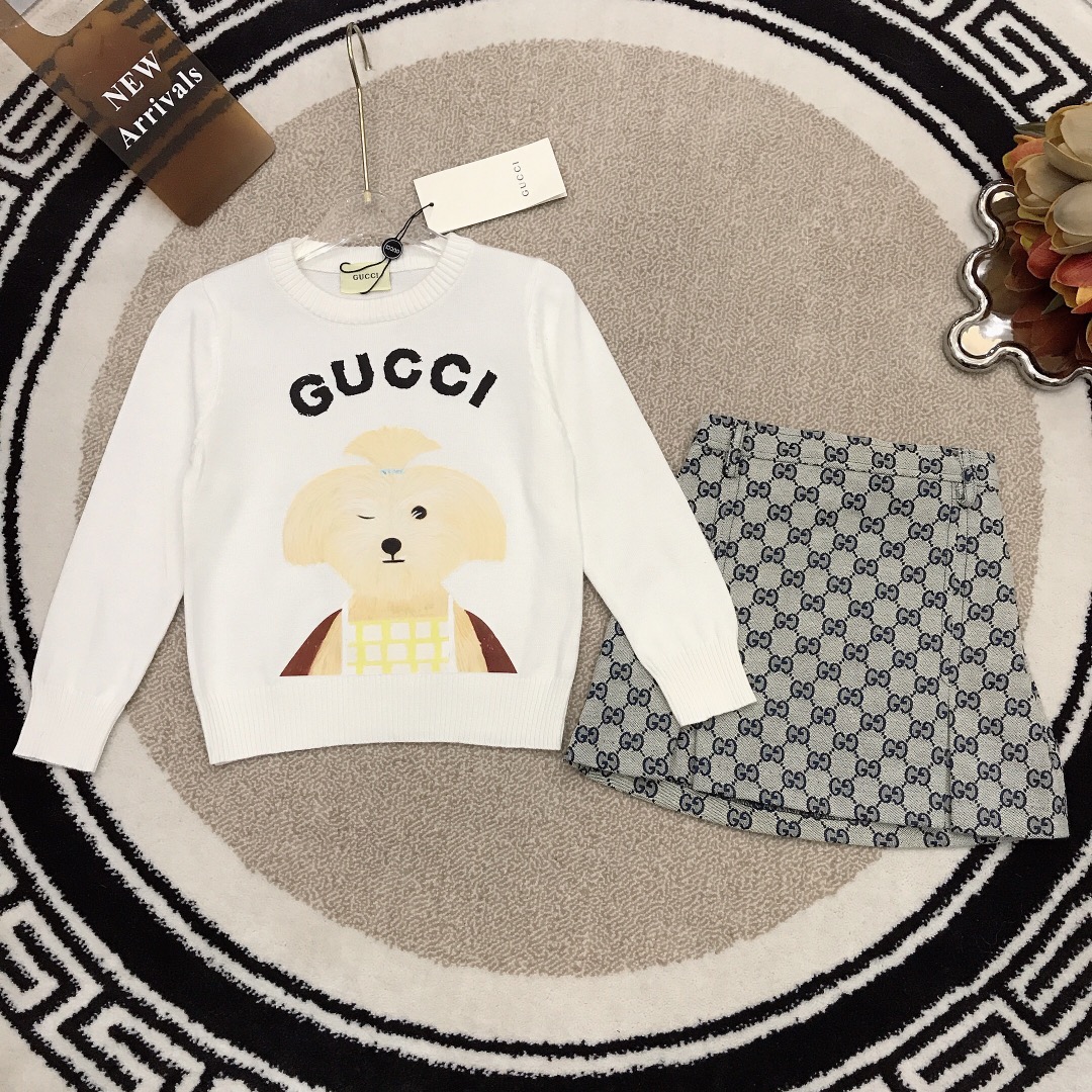 Gucci Vêtements Pull En Tricot Sweatshirts Tissu de coton bleu Tricot Peu importe