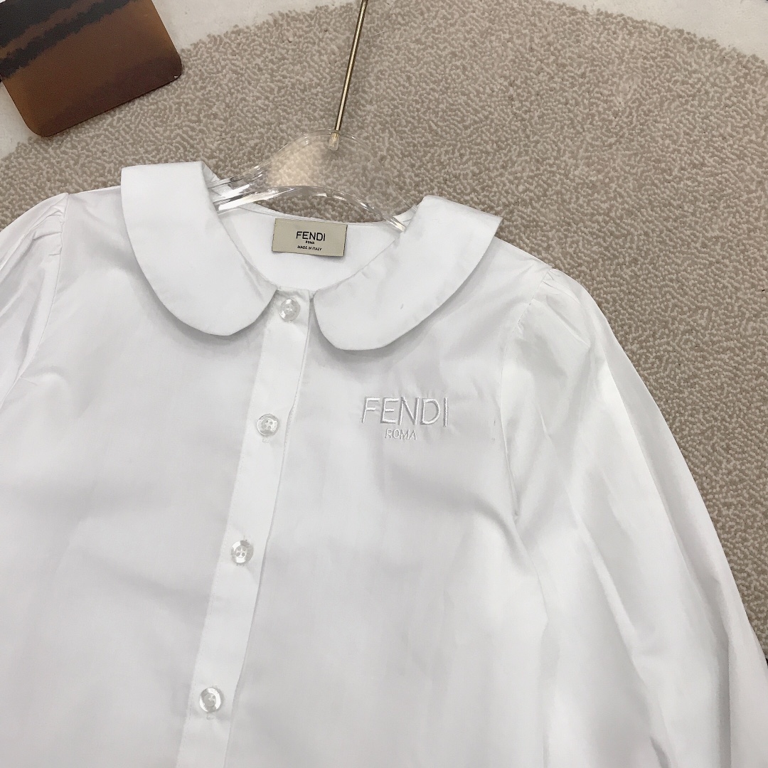 FEND* Defined Series: Doll-Coloured Skirts and Cotton Shirts with Embroidered Logo - 图片 5