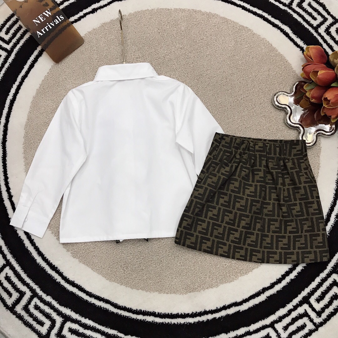 FEND* Defined Series: High-Quality Cotton Shirt with Signature FF Logo - 图片 9