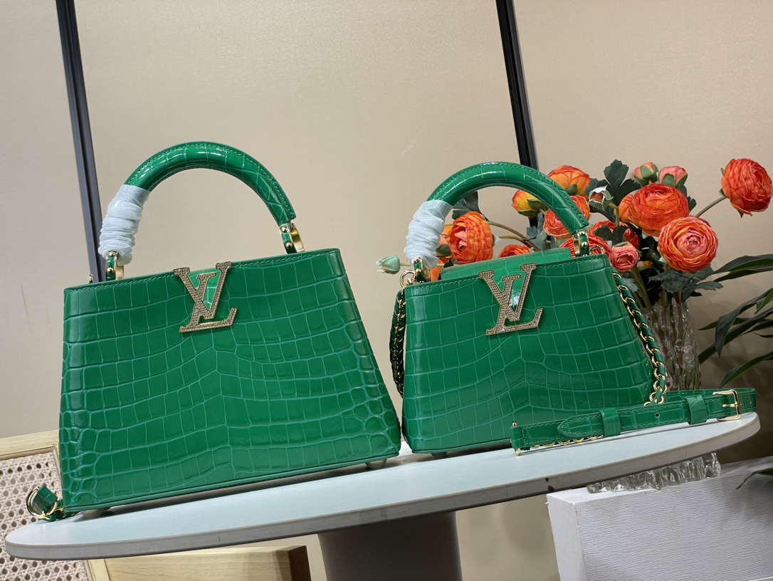 Louis Vuitton LV Capucines Sacs À Main Clone 1: 1
 Vert M94227