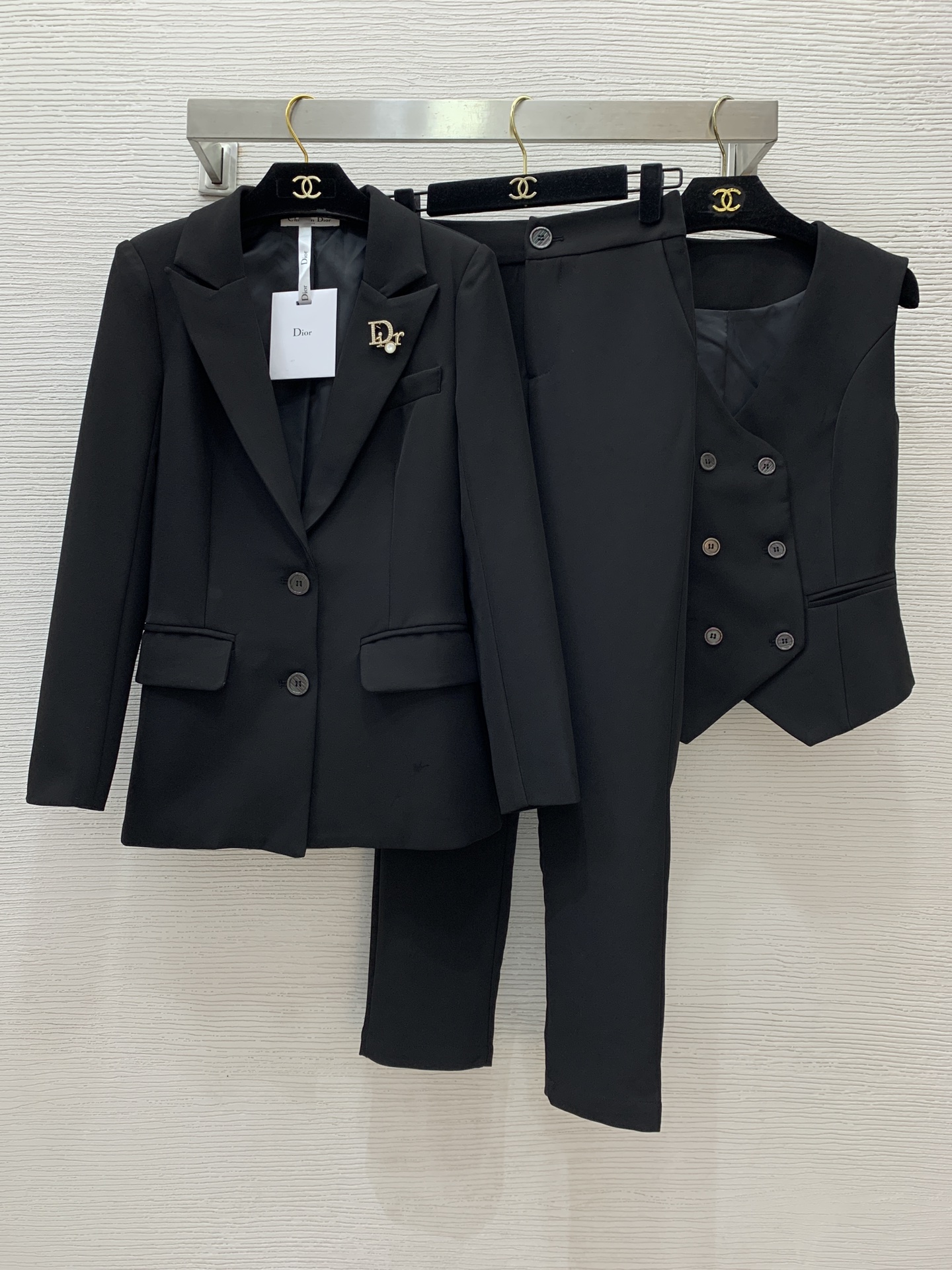 Dior Clothing Coats & Jackets Pants & Trousers Shirts & Blouses Waistcoats Black Fall/Winter Collection Fashion