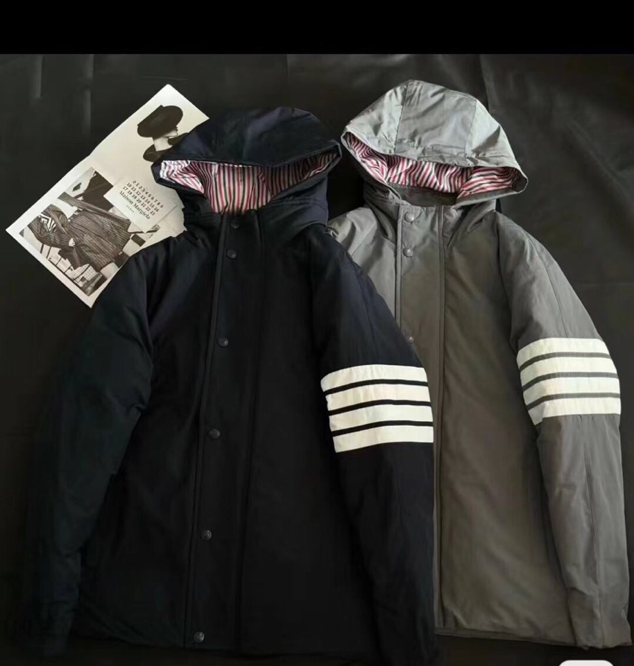 Thom Browne Clothing Down Jacket Brown Fall/Winter Collection Fashion Casual