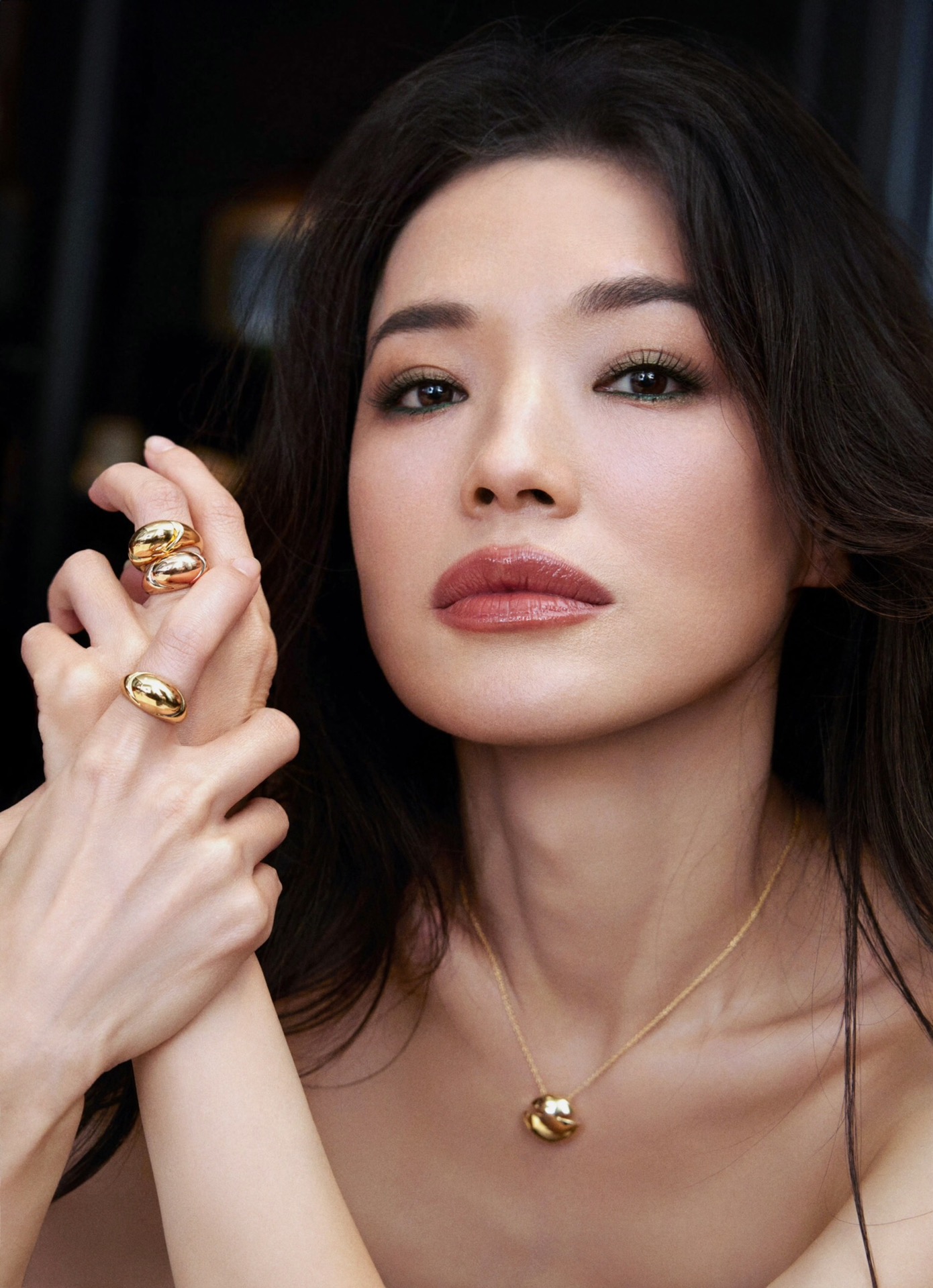 Luxurious 18K Gold Ring in CABOCHON Series with Roman-inspired Design - 图片 2