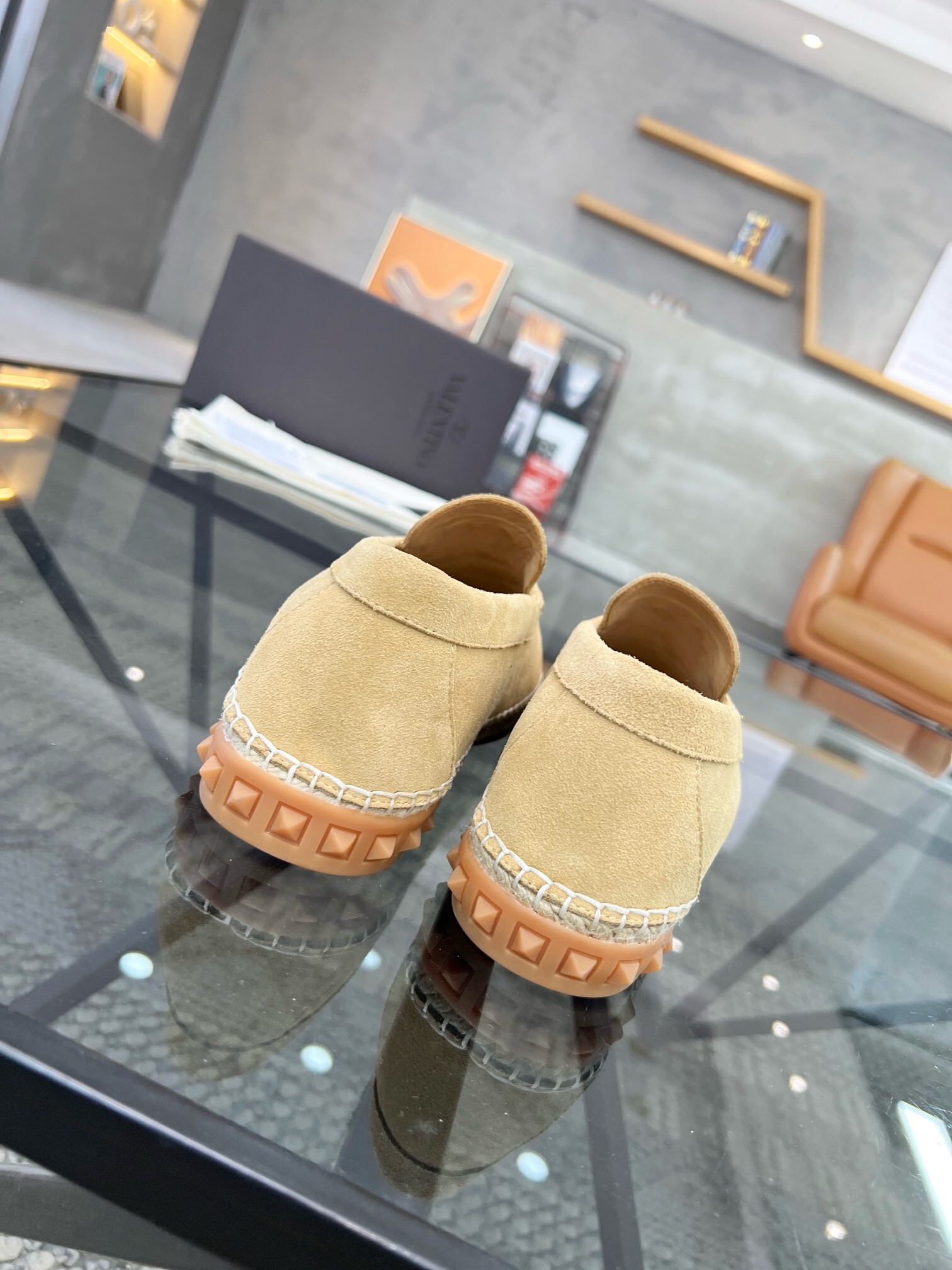 Valentino Haute Couture Classic Luxury Leather Shoe Loafer Shoes Ref 8