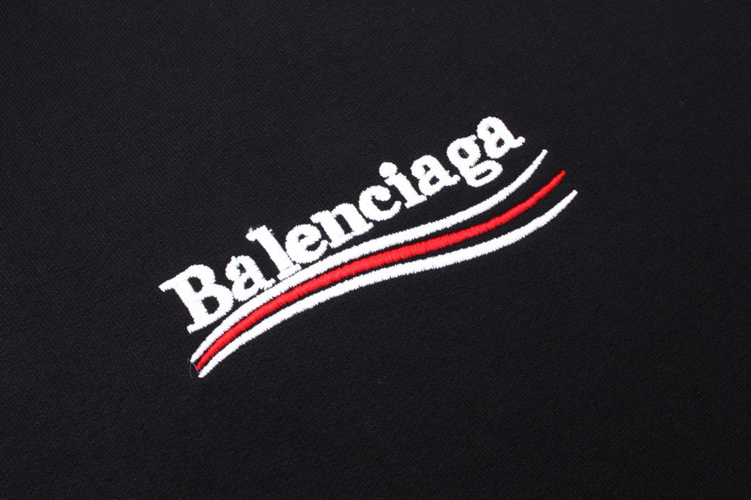 巴黎世家/Balenciaga 秋冬新品 经典可乐刺绣连帽卫衣