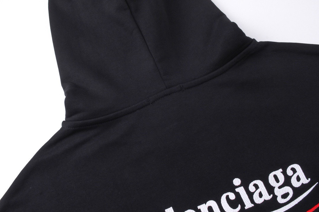 巴黎世家/Balenciaga 秋冬新品 经典可乐刺绣连帽卫衣