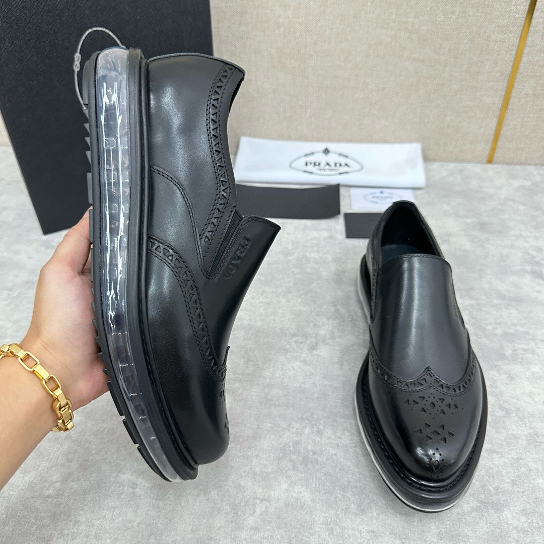 Prada Haute Couture Classic Luxury Leather Shoe Loafer Shoes 4