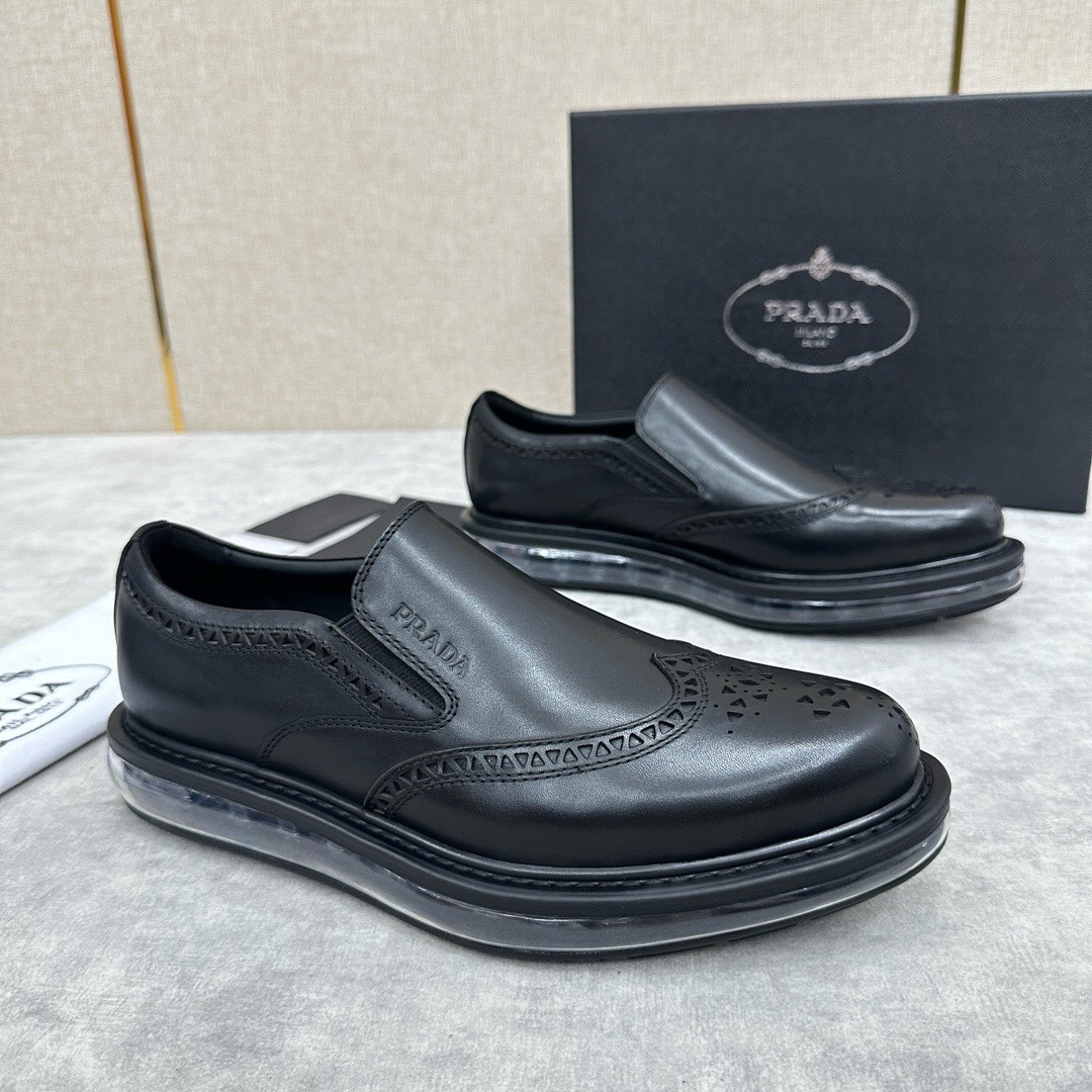 Prada Haute Couture Classic Luxury Leather Shoe Loafer Shoes 2