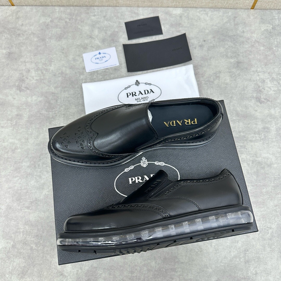 Prada Haute Couture Classic Luxury Leather Shoe Loafer Shoes 3